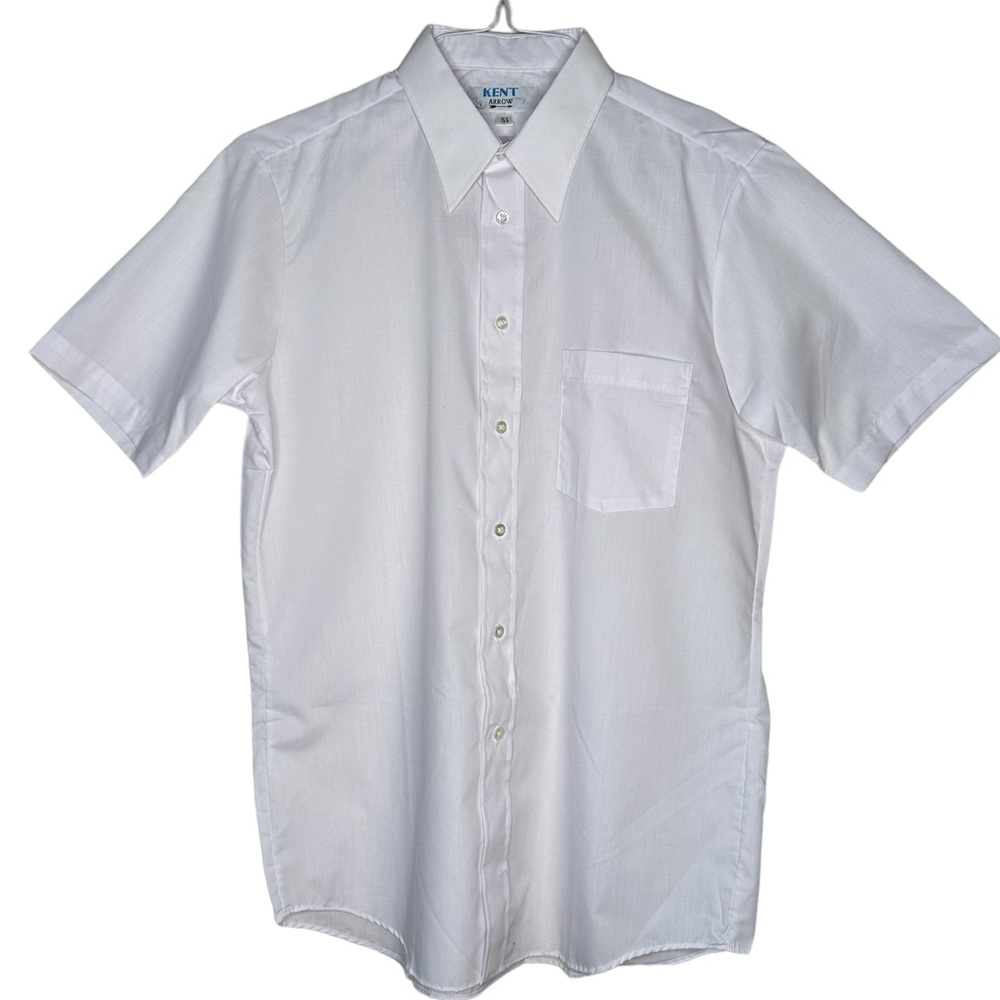 Kent Arrow Men’s White Short Sleeves Shirt 15 1/2”
